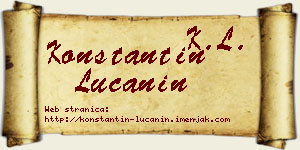 Konstantin Lučanin vizit kartica